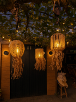 ibiza solar lamp, solar hanglamp tuin, boho buitenlamp, jute solar lamp, solar verlichting tuin, ibiza tuinlamp, buitenlamp zonne energie
